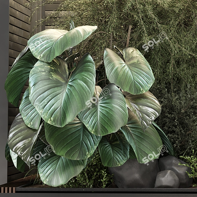 Urban Indoor Plants Set 1210 3D model image 2