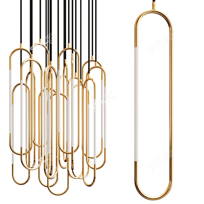 Sleek Rod Lighting Collection 3D model image 1