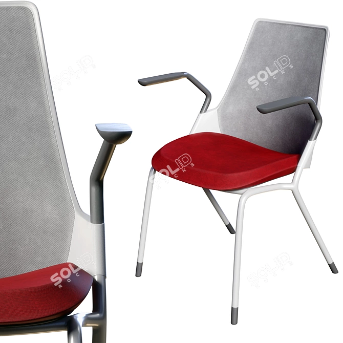 Ergonomic 3D Sayl Chair Replica 3D model image 1