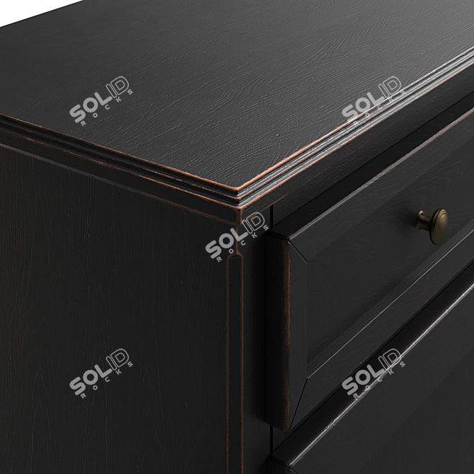  Crate & Barrel Pranzo II Sideboard 3D model image 3