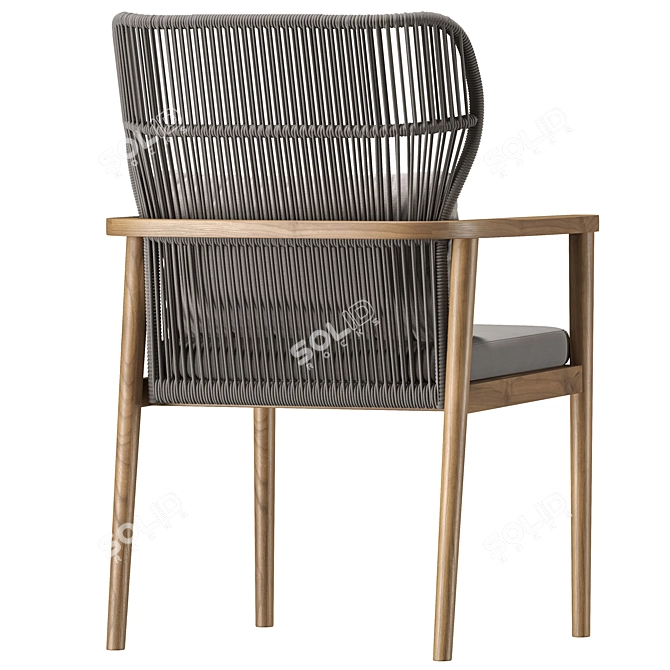 Outdoor Teo Chair Set 3D model image 2