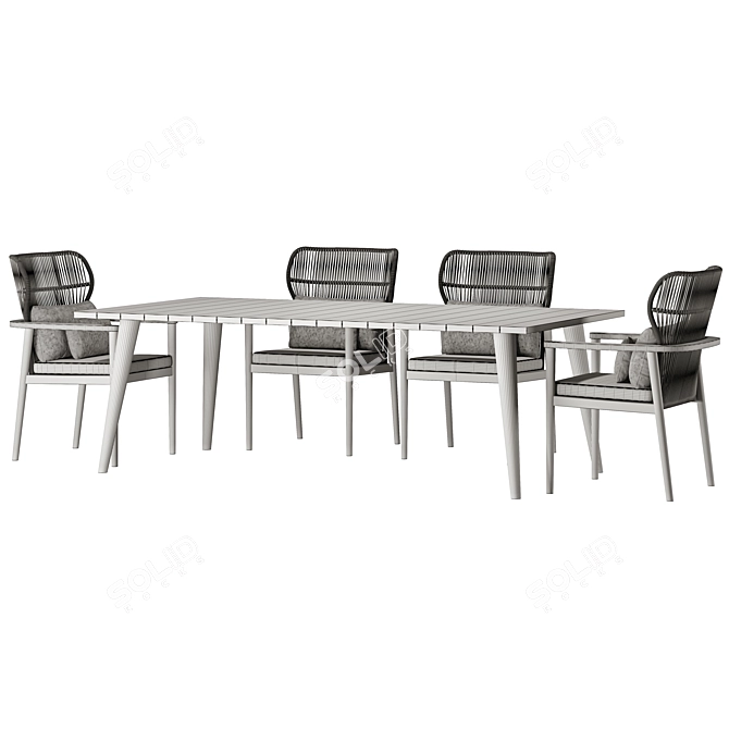 Sette Garden Teo Outdoor Set 3D model image 4