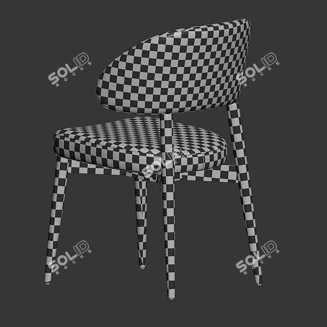 Sleek Hyde Dining Chair, Westelm 3D model image 5