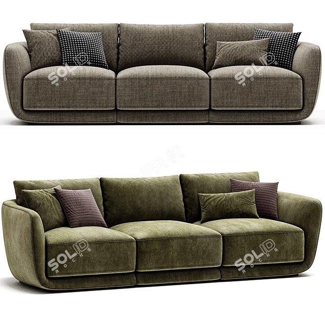 Modern Sofa Dario 3D Model 3D model image 3