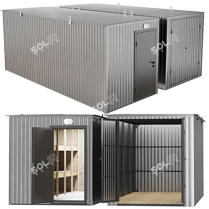 BK-2,4 Modular Portable Shelters 3D model image 1