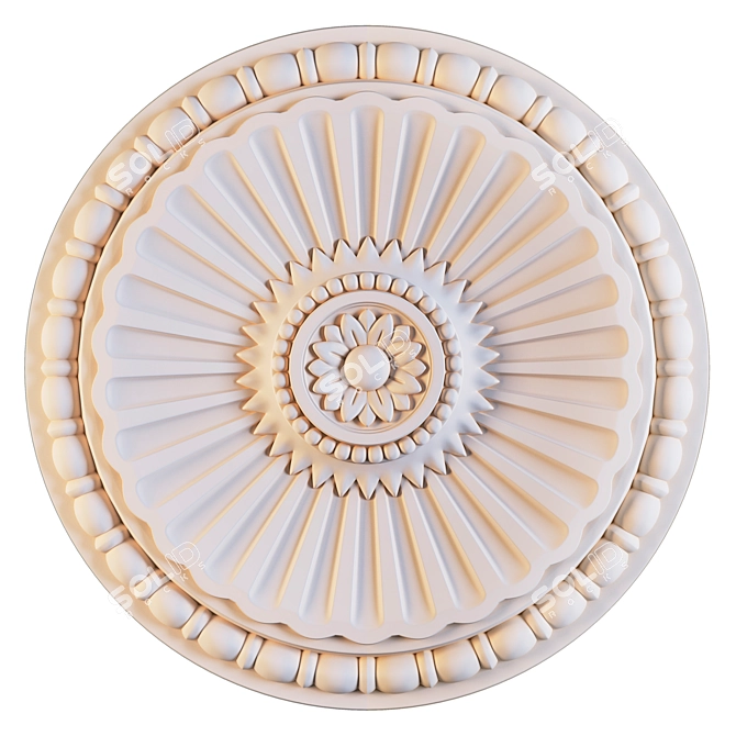 Ceiling Rosette 47 3D model image 5