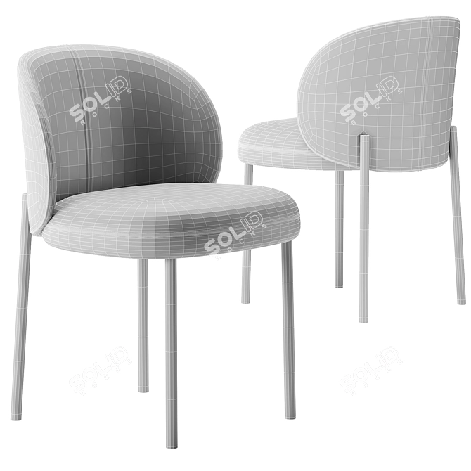 Modern RAKU chair rendering 3D model image 5