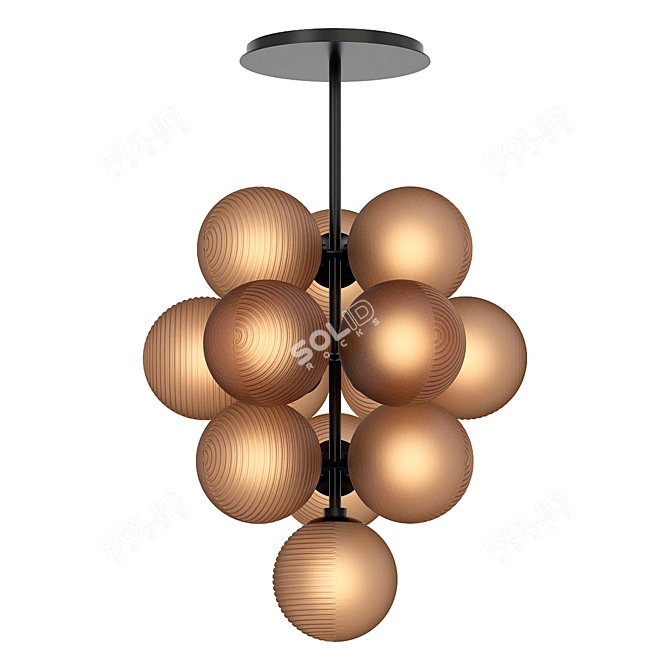 Stellar Grape Pendant Lamp 3D model image 1