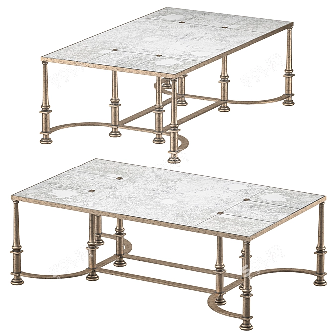 Luxury Guerlain Coffee Table 3D model image 1