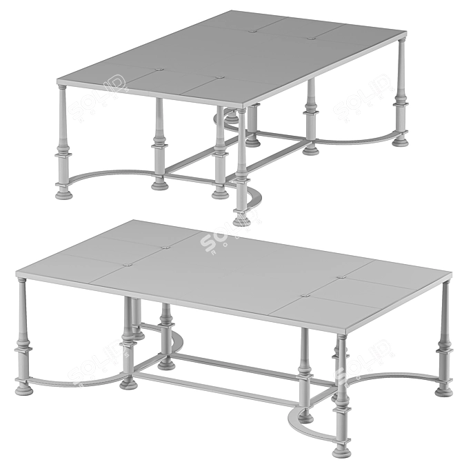 Luxury Guerlain Coffee Table 3D model image 2