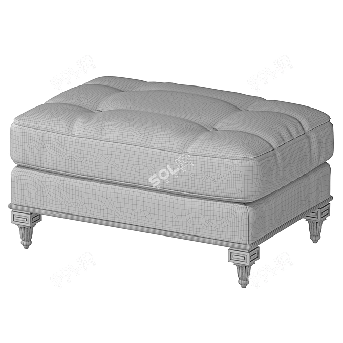 Luxurious Ebanista Marchese Ottoman 3D model image 2