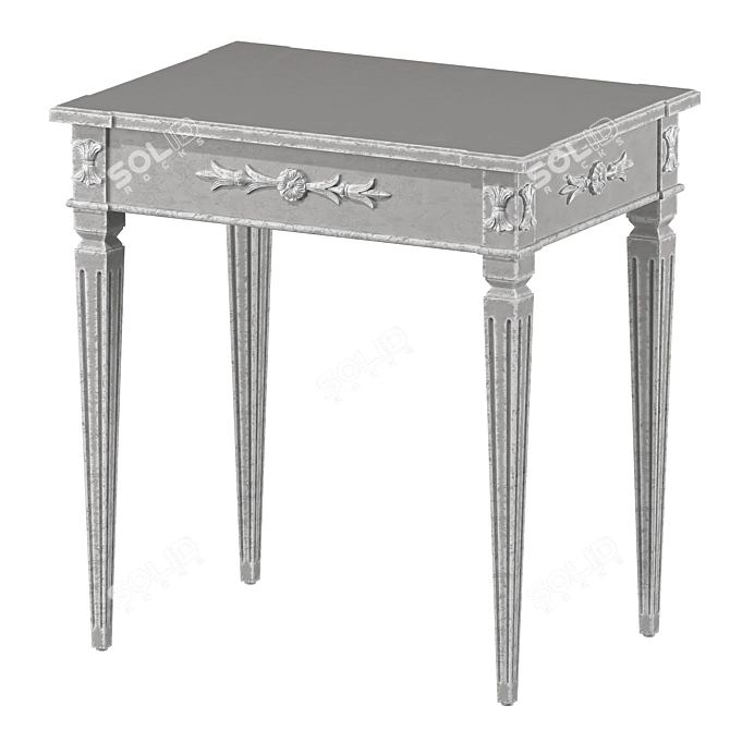 Elegant Zinnia Coffee Side Table 3D model image 1