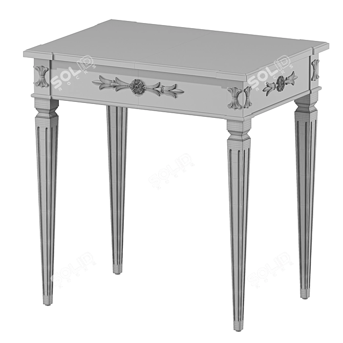 Elegant Zinnia Coffee Side Table 3D model image 2