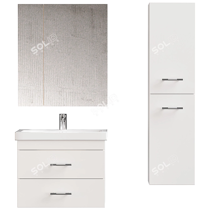 DIWO Rostov 70 Bathroom Vanity 3D model image 1