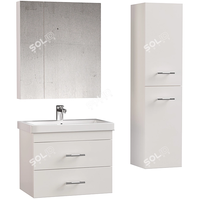 DIWO Rostov 70 Bathroom Vanity 3D model image 2