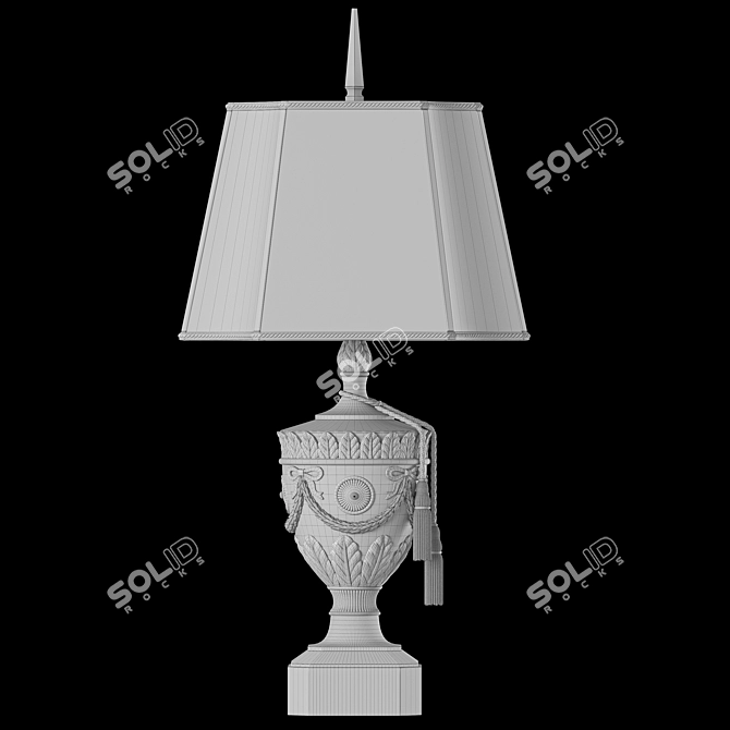 Athena 33 Table Lamp White 3D model image 2