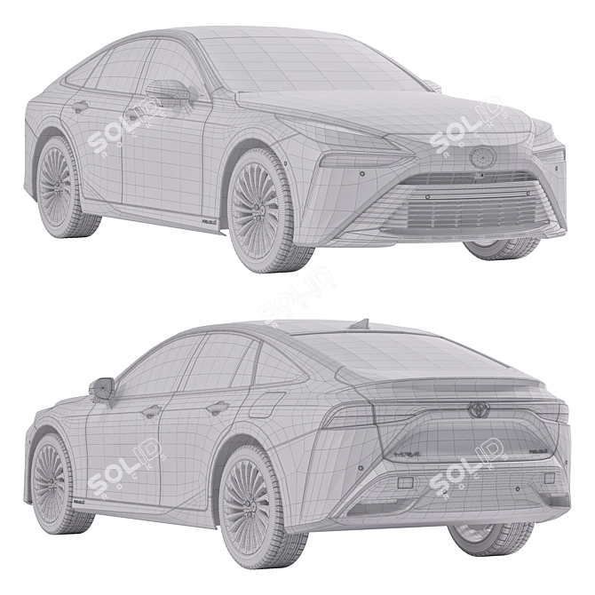 Toyota Mirai 3D Model Archive 3D model image 3