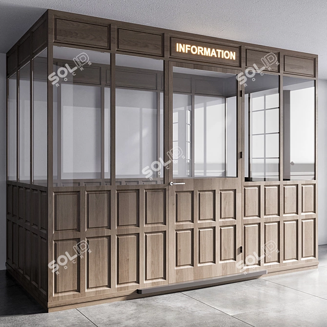 Room Information Desk No17 3D model image 1