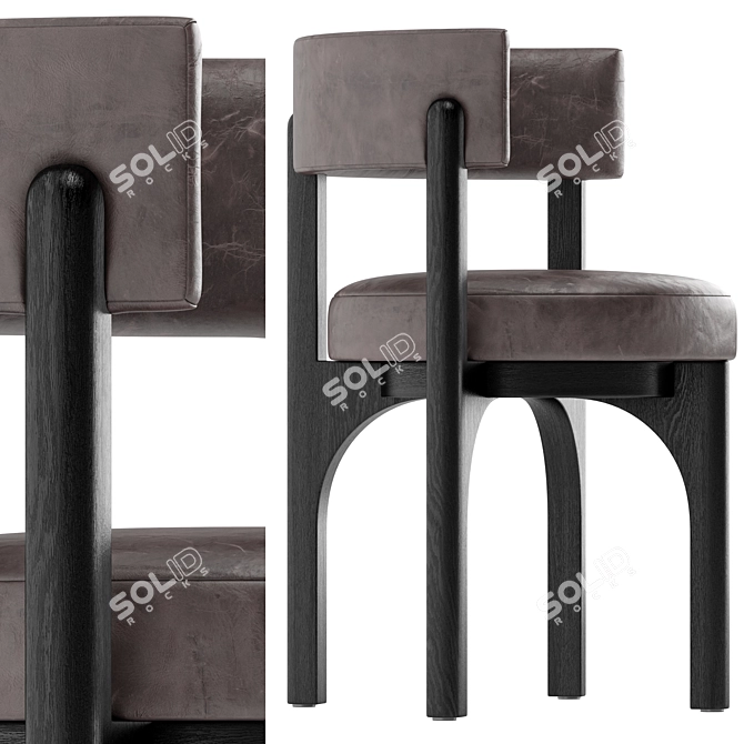 Luxurious Heron Dining Chair Set 3D model image 5