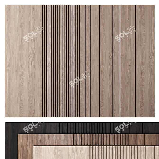 Flexible Modular Wall Panel 3D model image 1