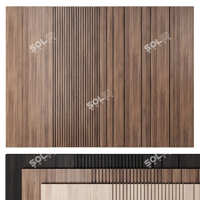 Flexible Modular Wall Panel 3D model image 2