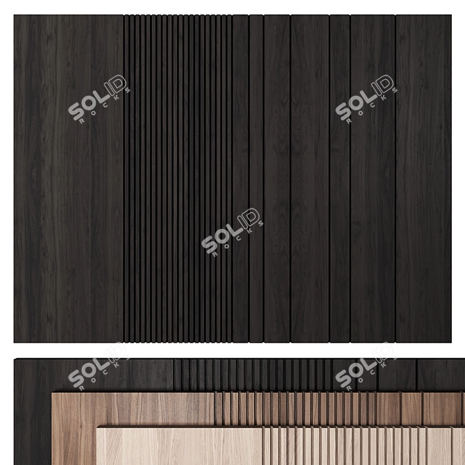 Flexible Modular Wall Panel 3D model image 3