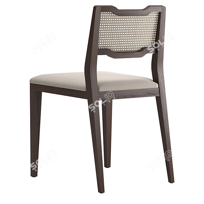 Sleek Modern Eva Chair 3D model image 3