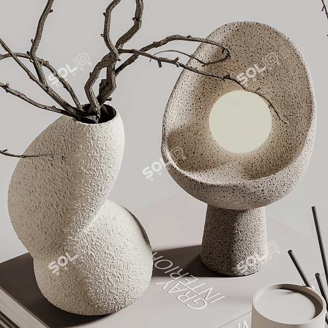 Elegance Essentials Decor Set 3D model image 5