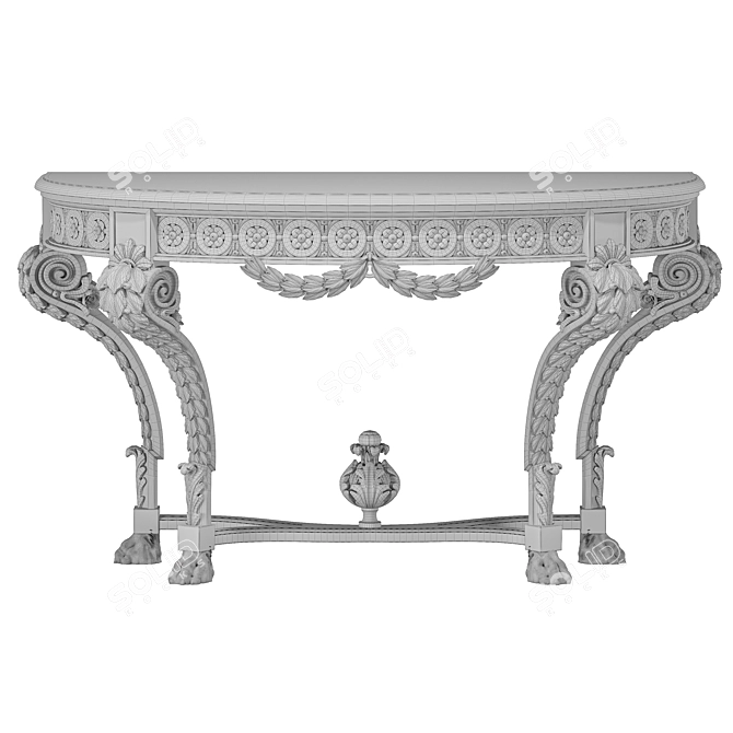 Elegant Roberto Giovannini Console Table 3D model image 2