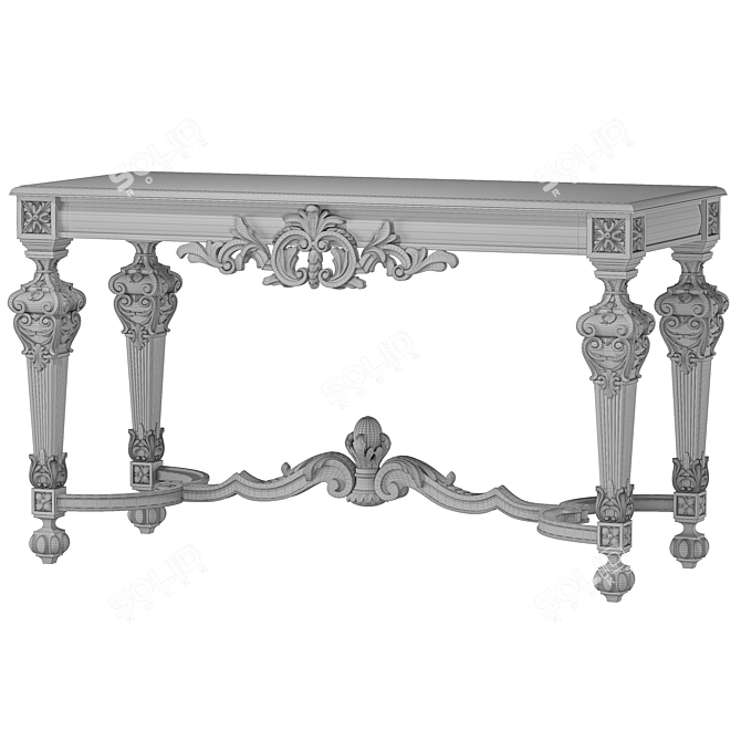 Roberto Giovannini Art Deco Console 3D model image 2