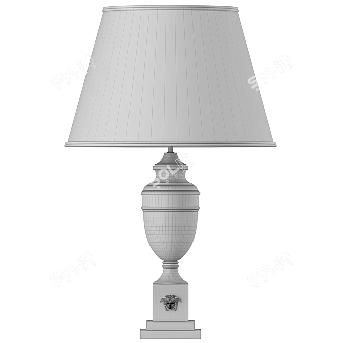 Luxury Versace Marble Table Lamp 3D model image 2