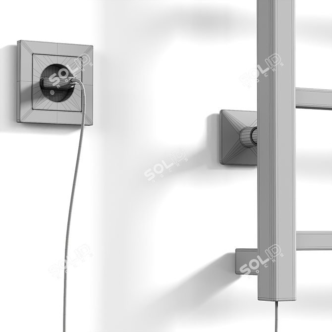 Altasan SkalaProf Electric Towel Warmer 3D model image 3