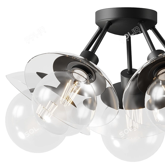 Floral-inspired Francesca Chandelier 3D model image 2