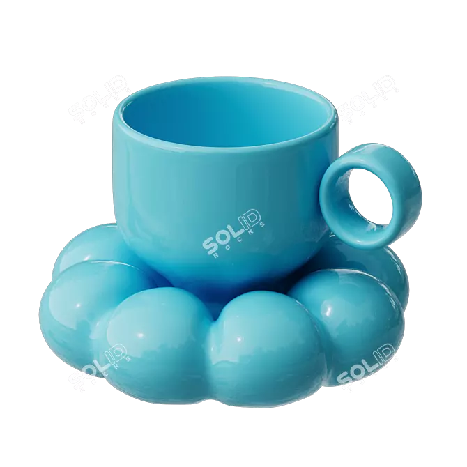 Quality Ceramic Mugs Set 3D model image 4