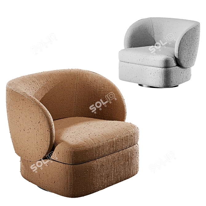 Elegant Versatile SOBI Side Table 3D model image 1