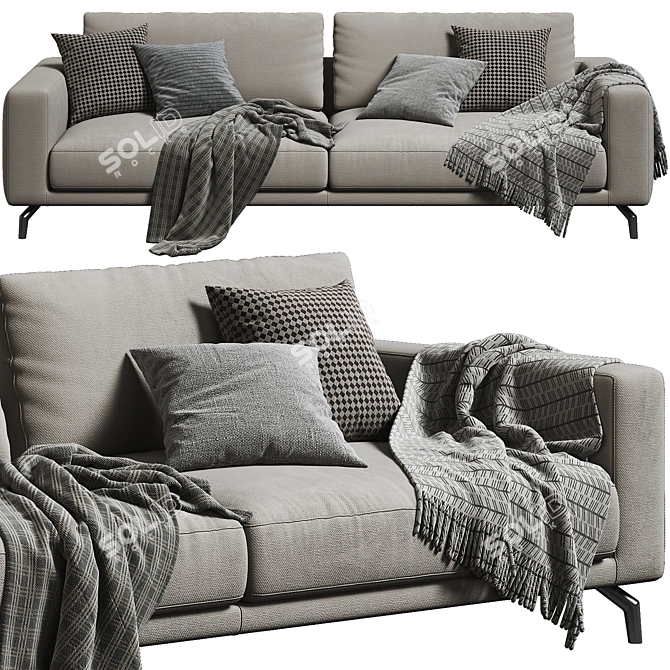 Luxury Marac Lione Sofa Set 3D model image 2