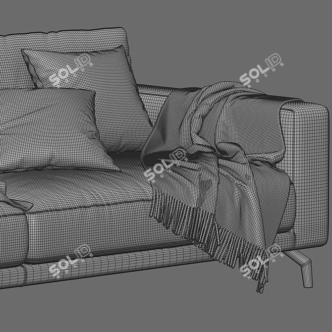 Luxury Marac Lione Sofa Set 3D model image 4