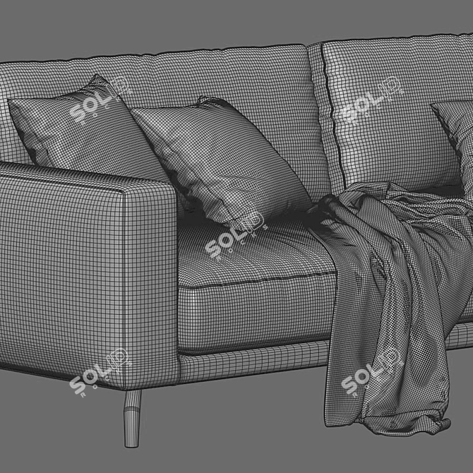 Luxury Marac Lione Sofa Set 3D model image 5