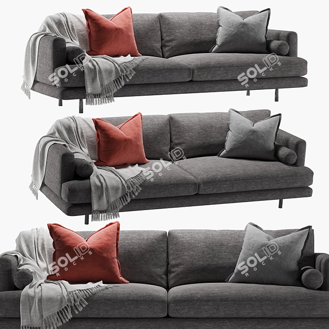 Modern Contemporary Mercury Sofa Set 3D model image 1