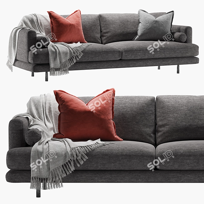 Modern Contemporary Mercury Sofa Set 3D model image 2