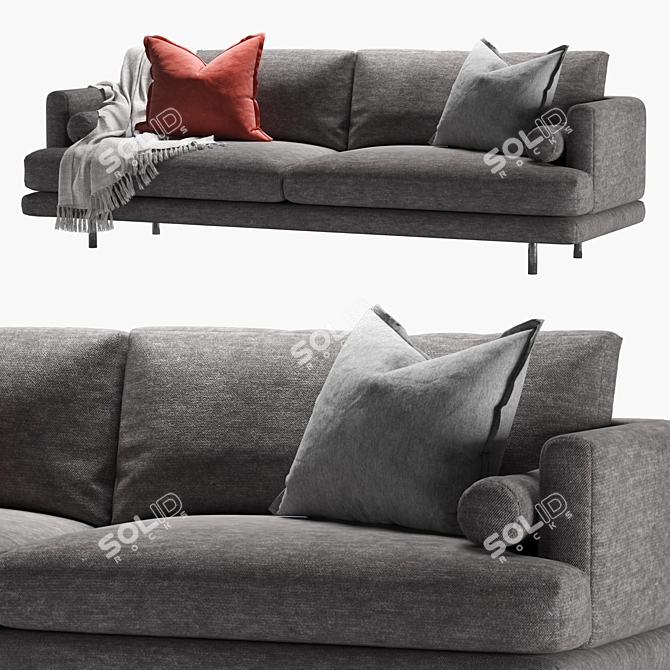 Modern Contemporary Mercury Sofa Set 3D model image 5
