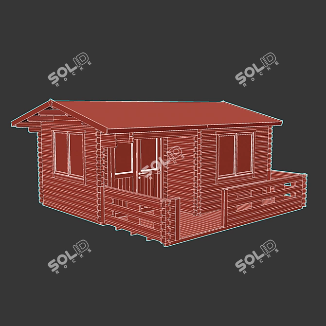 Garden House 2: Modern Design 3D model image 6