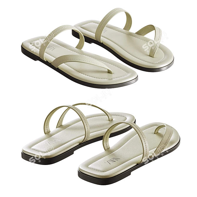 Comfort Sandals by Zara Home 3D model image 1