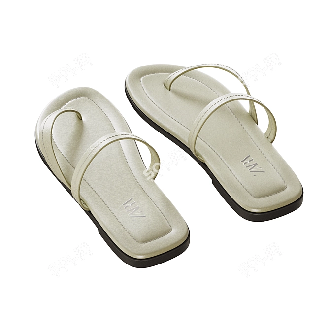 Comfort Sandals by Zara Home 3D model image 2