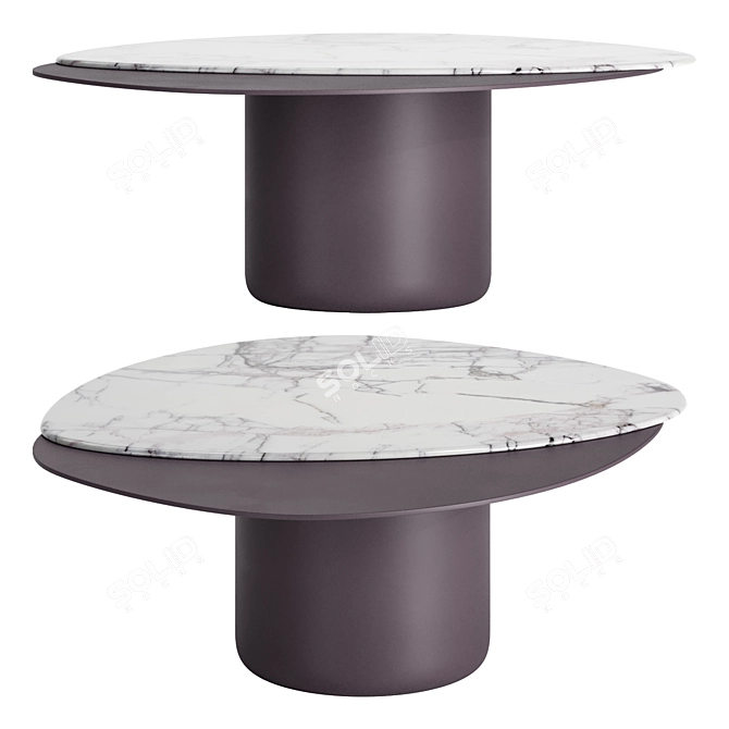 Modern SPLASH Coffee Table 3D model image 1