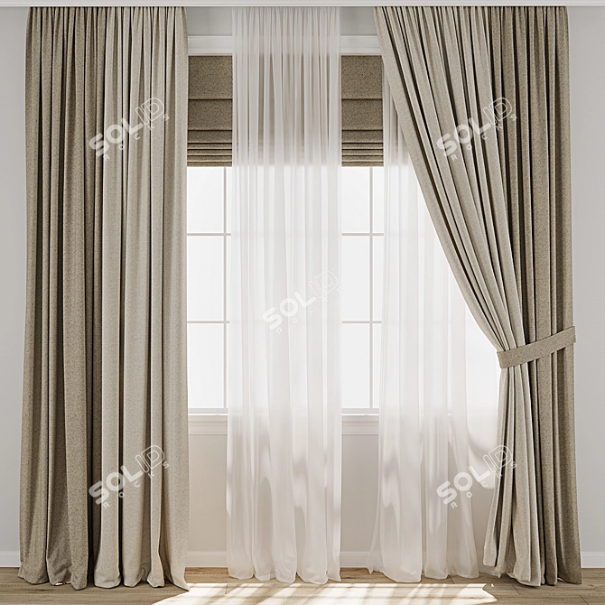  Curtain 3D Model Archive 3D model image 1