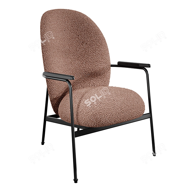 Contemporary Claire Chair Design 3D model image 1