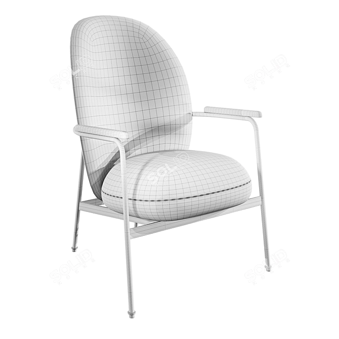 Contemporary Claire Chair Design 3D model image 2