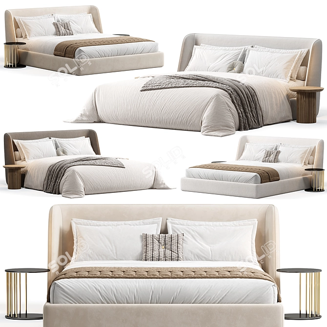 Modern Pyora Bed 2015 Suite 3D model image 2