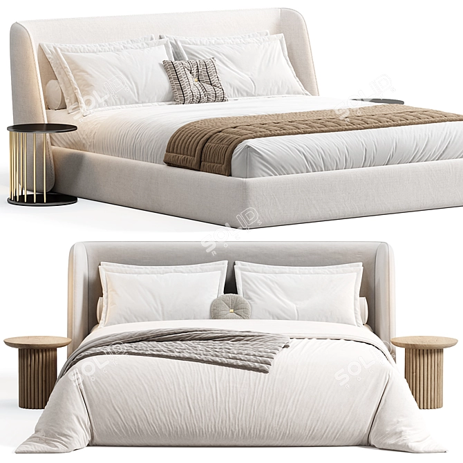 Modern Pyora Bed 2015 Suite 3D model image 3